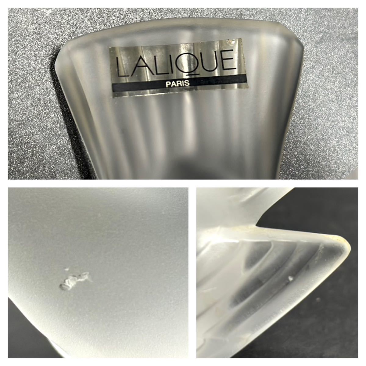 LALIQUE ラリック フランス クリスタル 鳩 リングホルダーアンティーク