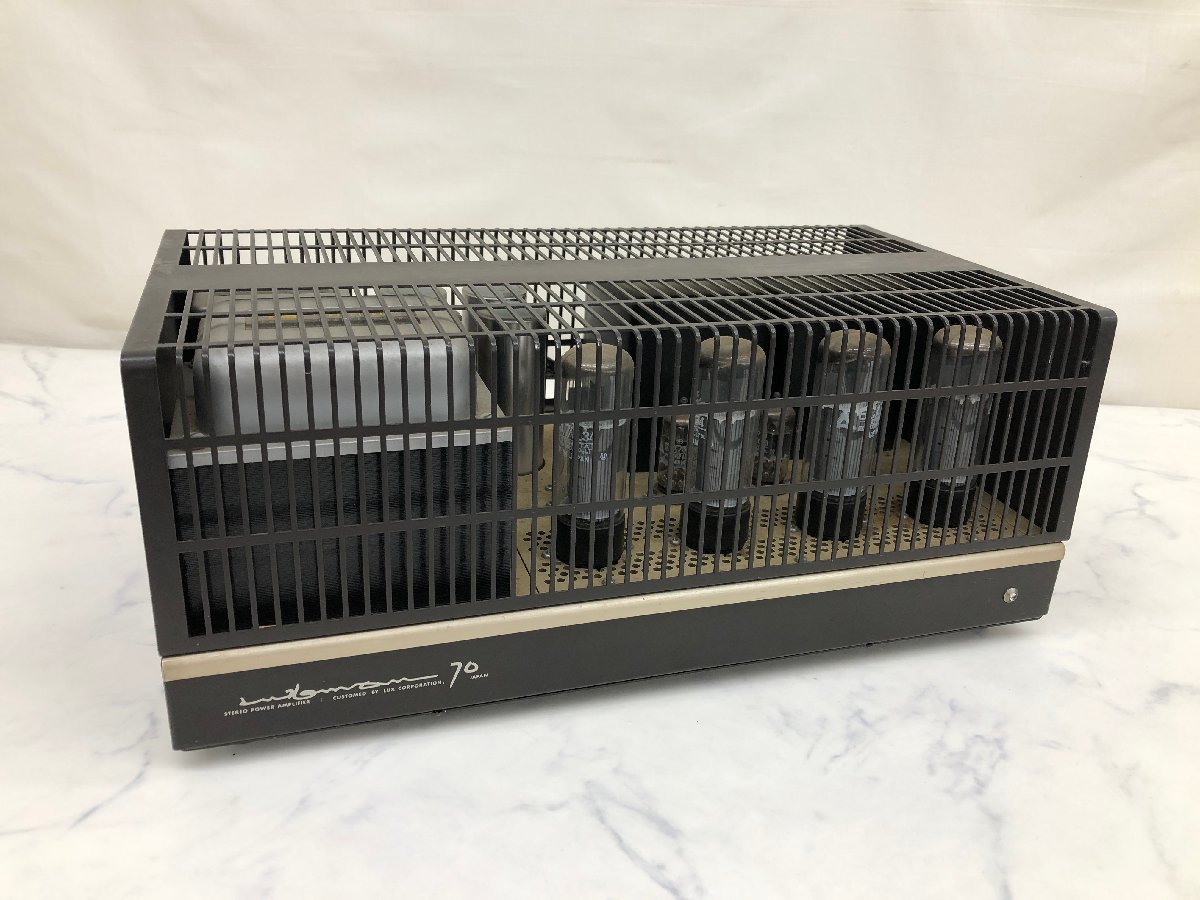 ♪3289　ジャンク品　オーディオ機器　パワーアンプ　LUXMAN　ラックスマン　NQ70