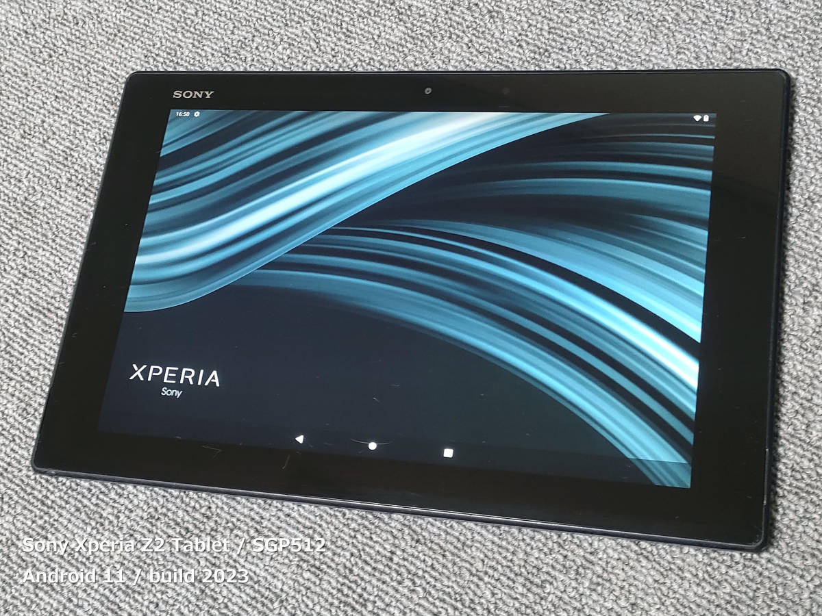 Android11 Xperia Z2 Tablet 美品 ダークモードOS CPU4コア メモリ3GB 10インチ SGP512 SONY 防塵防水 動作確認済 送料無料 