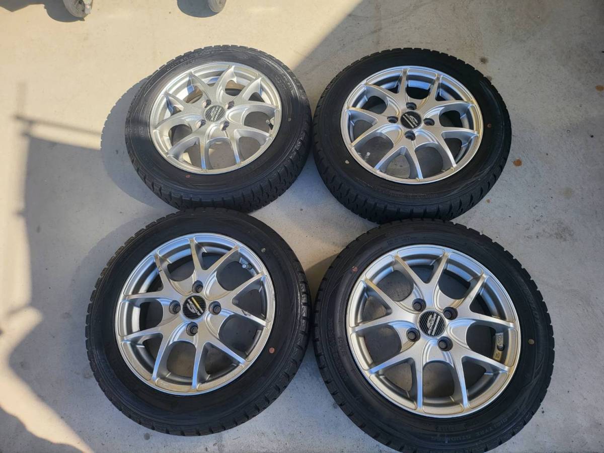 軽自動車用！14インチホイール シルバー系＋ダンロップ スタッドレス 