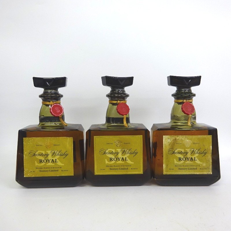 75 75 ウイスキー サントリー ローヤル SR 3本セット 720ml サントリー