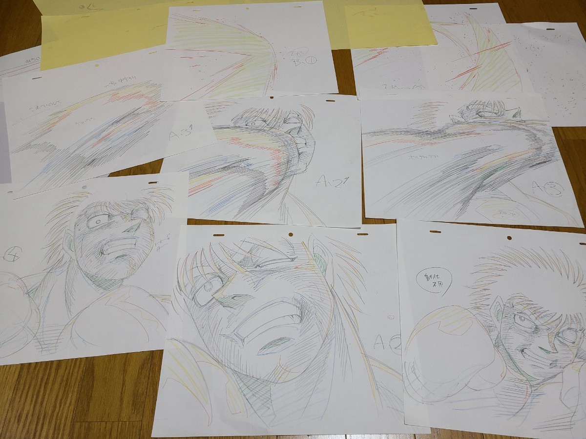 お買い得品】 はじめの一歩 直筆原画 セット その6 検 セル画 原画