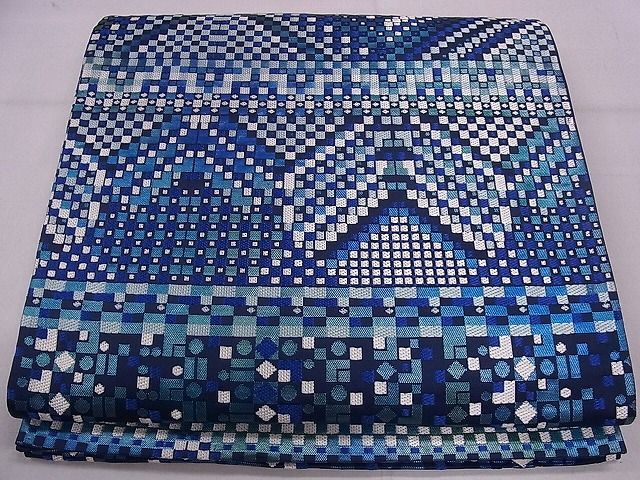 平和屋1■六通柄袋帯　唐織　吉祥文　逸品　未使用　eg0261