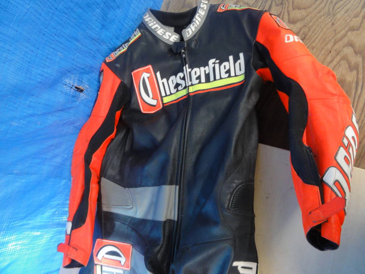 DAINESE ダイネーゼ レーシングスーツ 革ツナギ サイズ52 キズ多数 