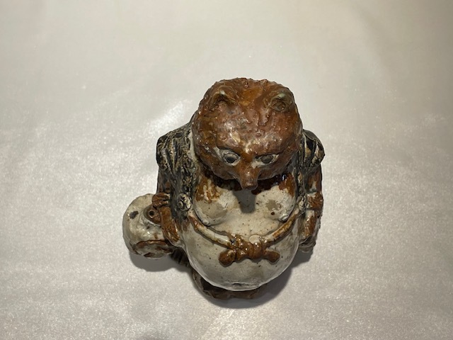 信楽焼狸タヌキ置物縁起物古い陶器 信楽焼 八相伝 狸 置物 /検索 信楽