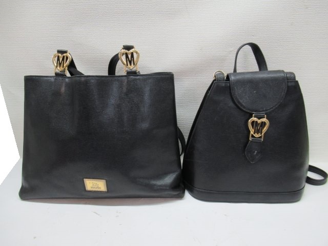 2点セット■MOSCHINO ショルダーバッグ・リュック モスキーノ レディースバッグ USED 86171■！！