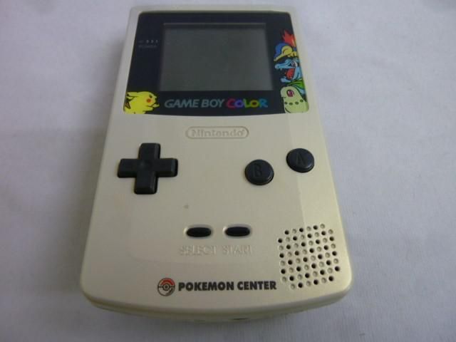 【同梱可】訳有 ゲーム ゲームボーイ 本体 カラー ポケモンセンター限定 金銀バージョン CGB-001 動作品