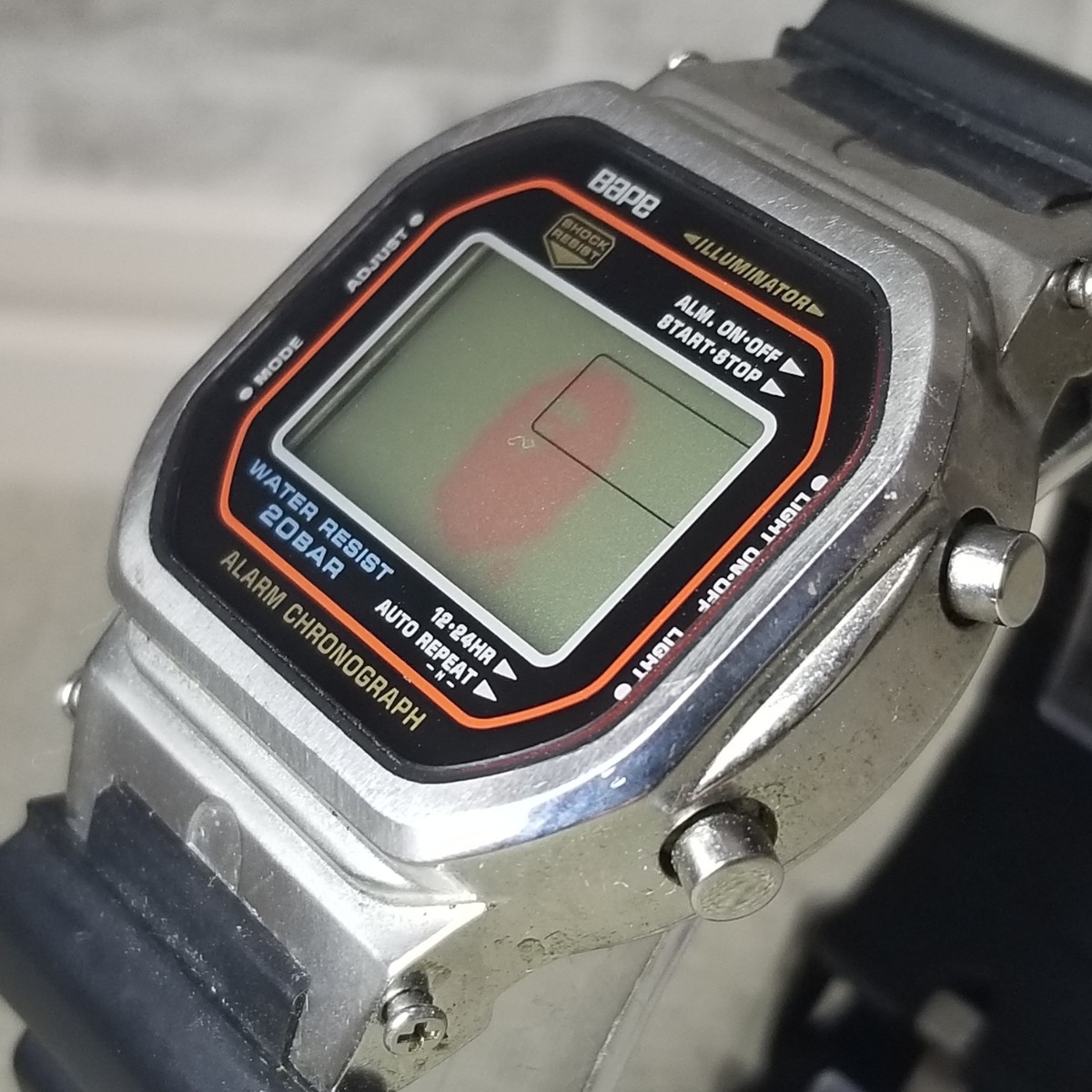 ☆美品☆希少☆珍品☆CASIO カシオ G-SHOCK DW-5000 A BATHING APE ア 