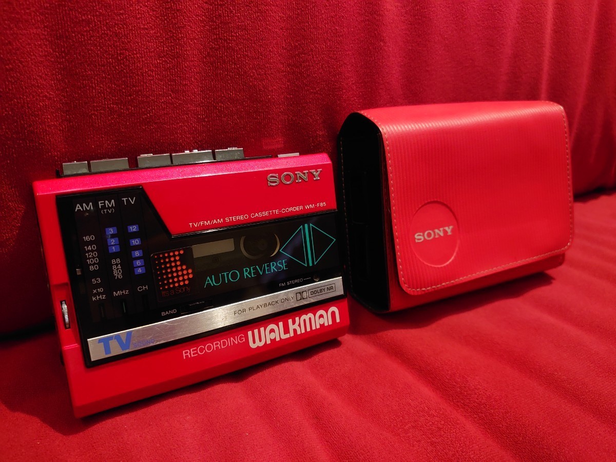 SONY WM-F85ウォークマン WALKMAN カセットプレーヤー 赤 SONY