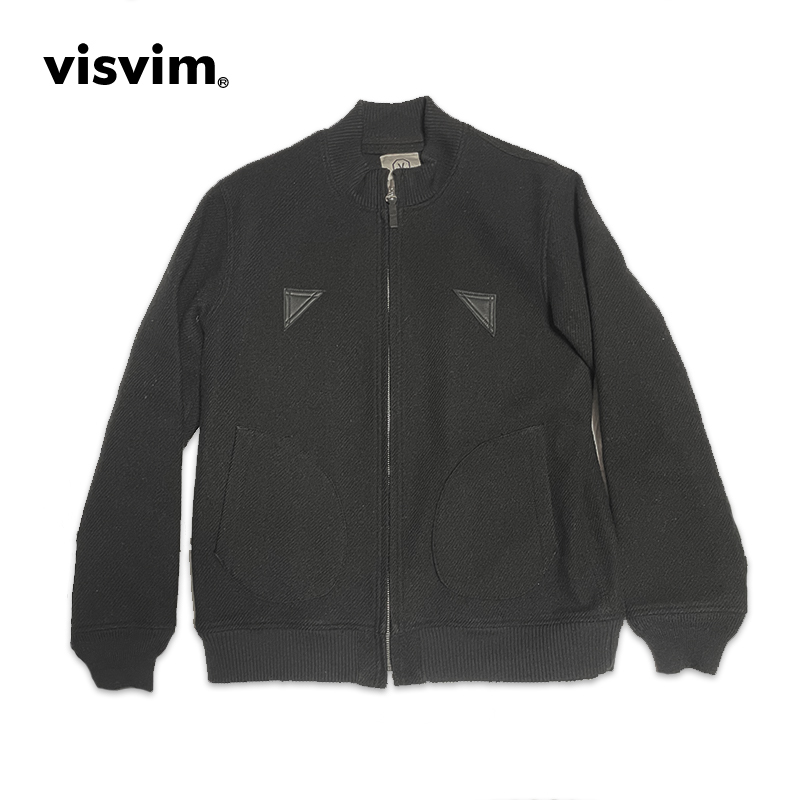 【希少・L】初期 visvim MECHANICS JKT メカニックジャケット ハリスツイード ブラック