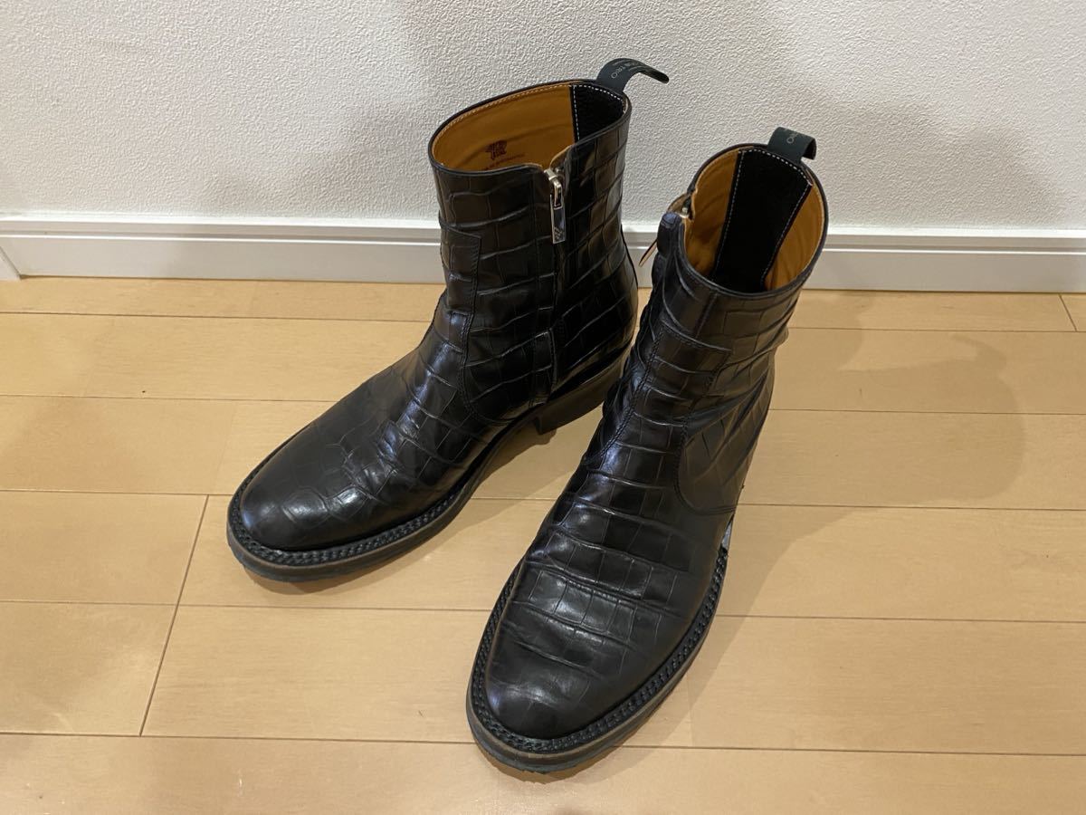 ローリングダブトリオ グリナーズジップ エンボスカーフ 7.5 美品 