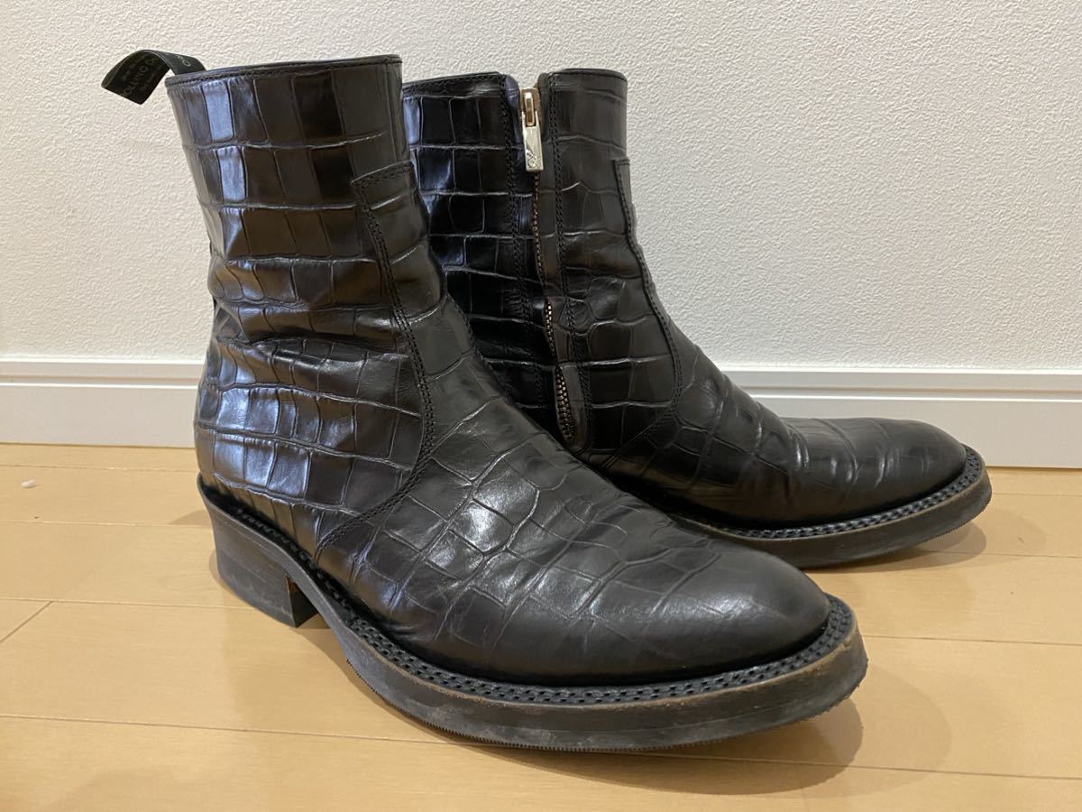 ローリングダブトリオ グリナーズジップ エンボスカーフ 7.5 美品 
