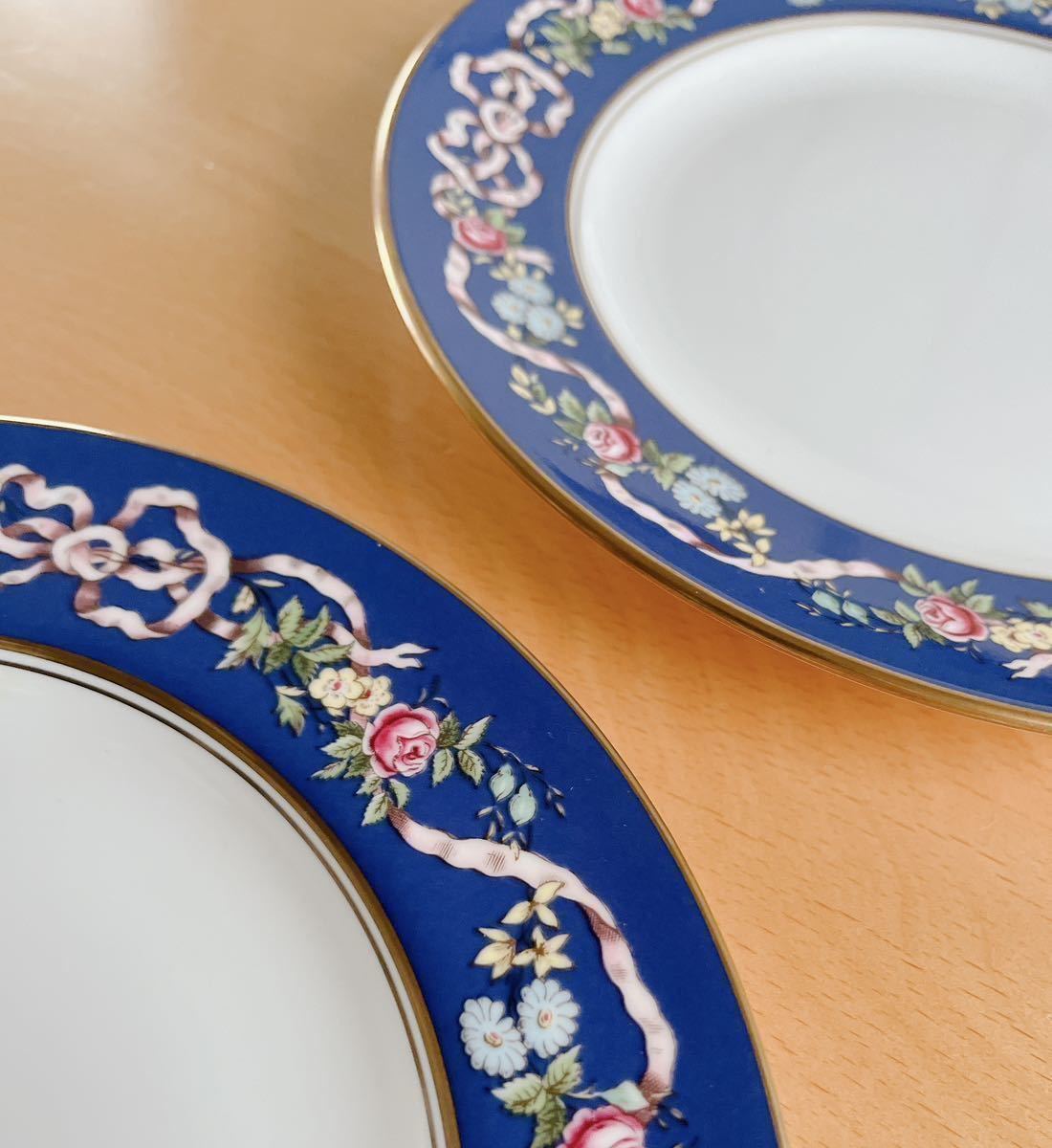 スポード　リボンアンドローズ　ケーキプレート　2枚_5