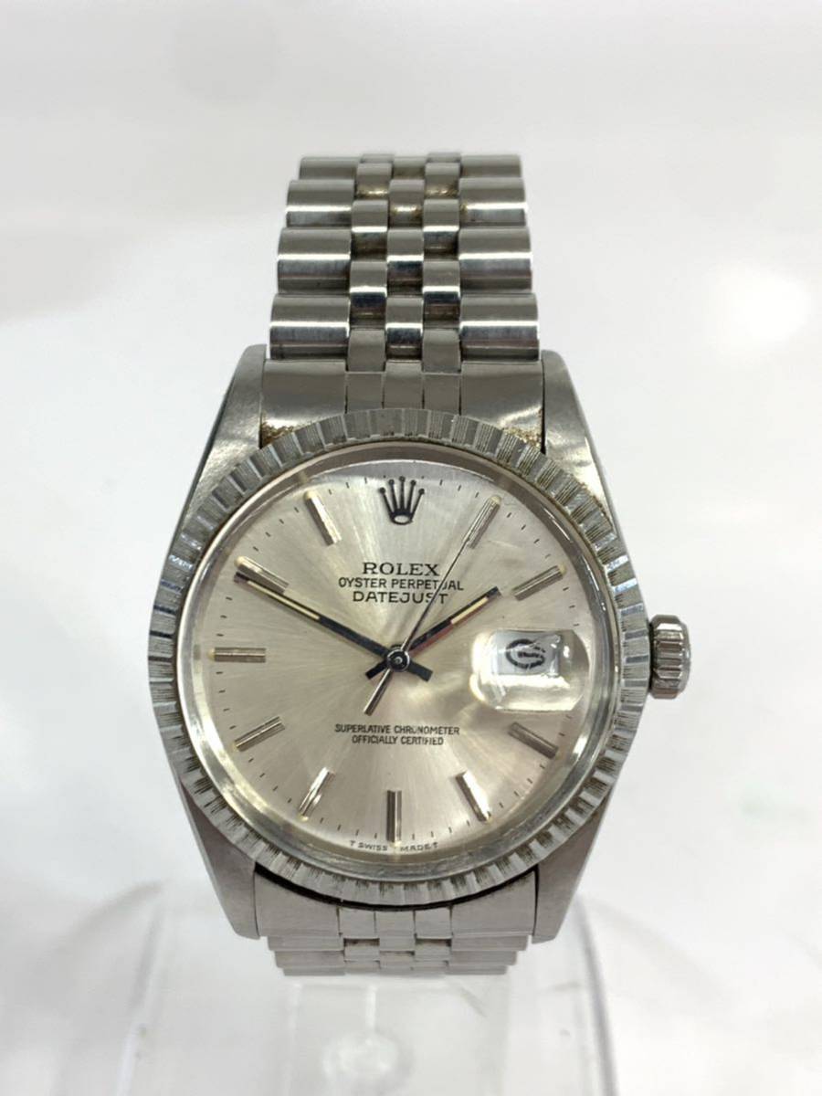 Rolex ロレックス　DATE JUST デイトジャスト　自動巻き 腕時計 16030 シルバー　OYSTERPERPETUAL 不動品　ジャンク