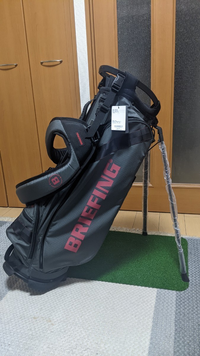 新品 ブリーフィング CR-7 #02 スタンドキャディバッグ グレー