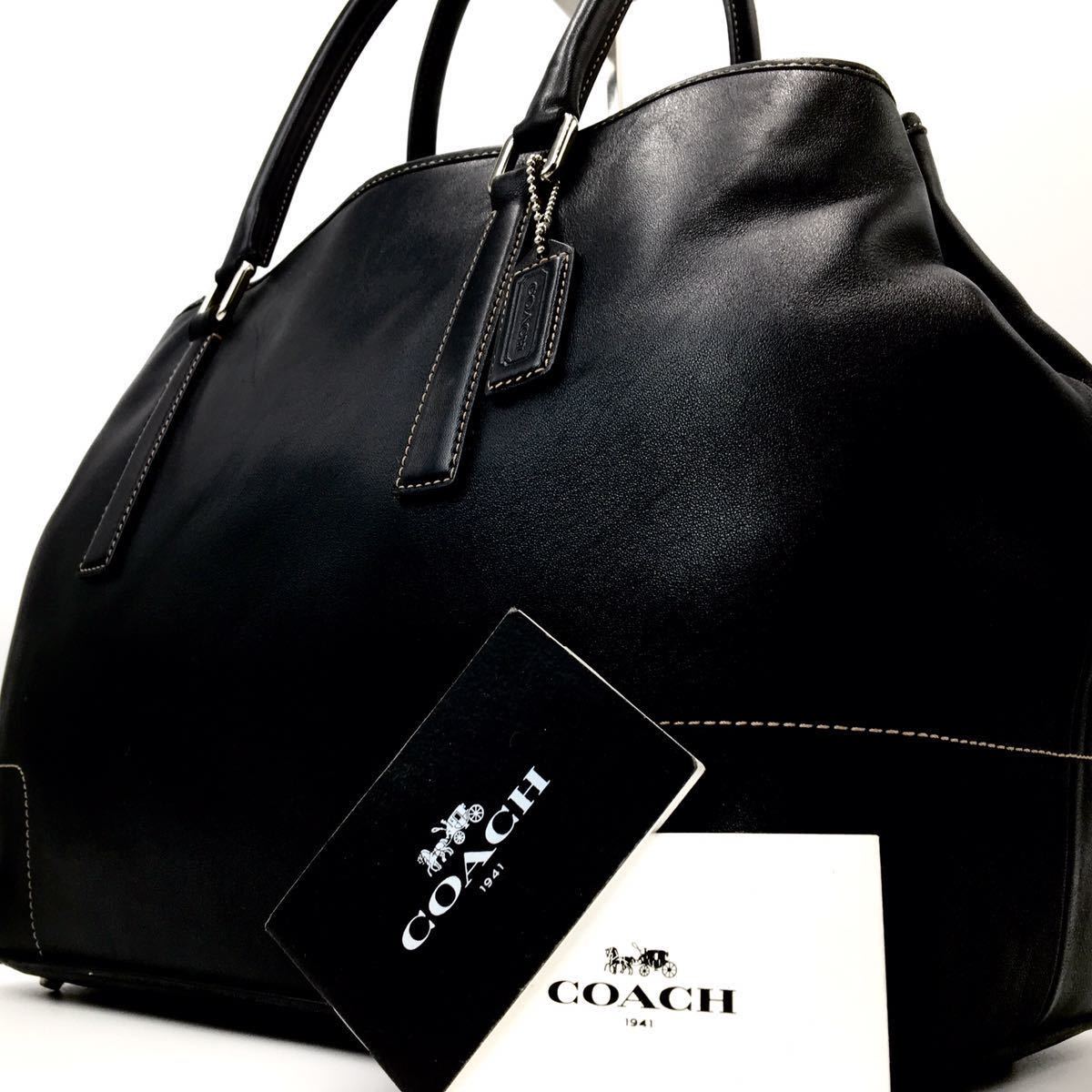 海外で買 1円〜【極美品】定価10万円 COACH コーチ トートバッグ