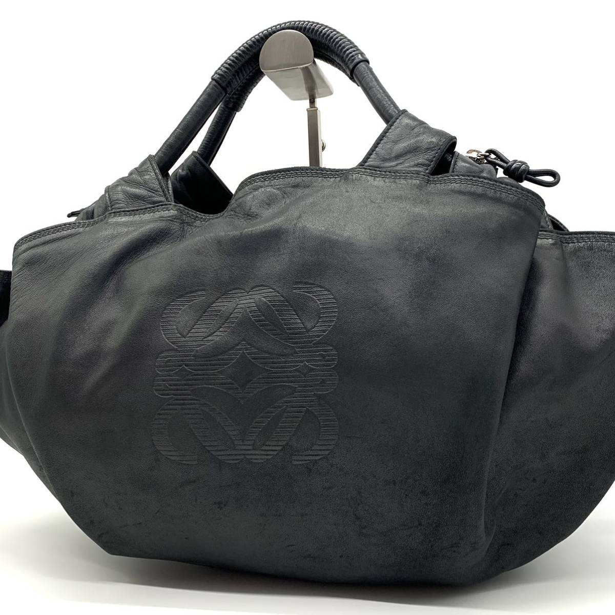1円○擦れあり○LOEWE ロエベ ナッパアイレ デカアナグラム トート 