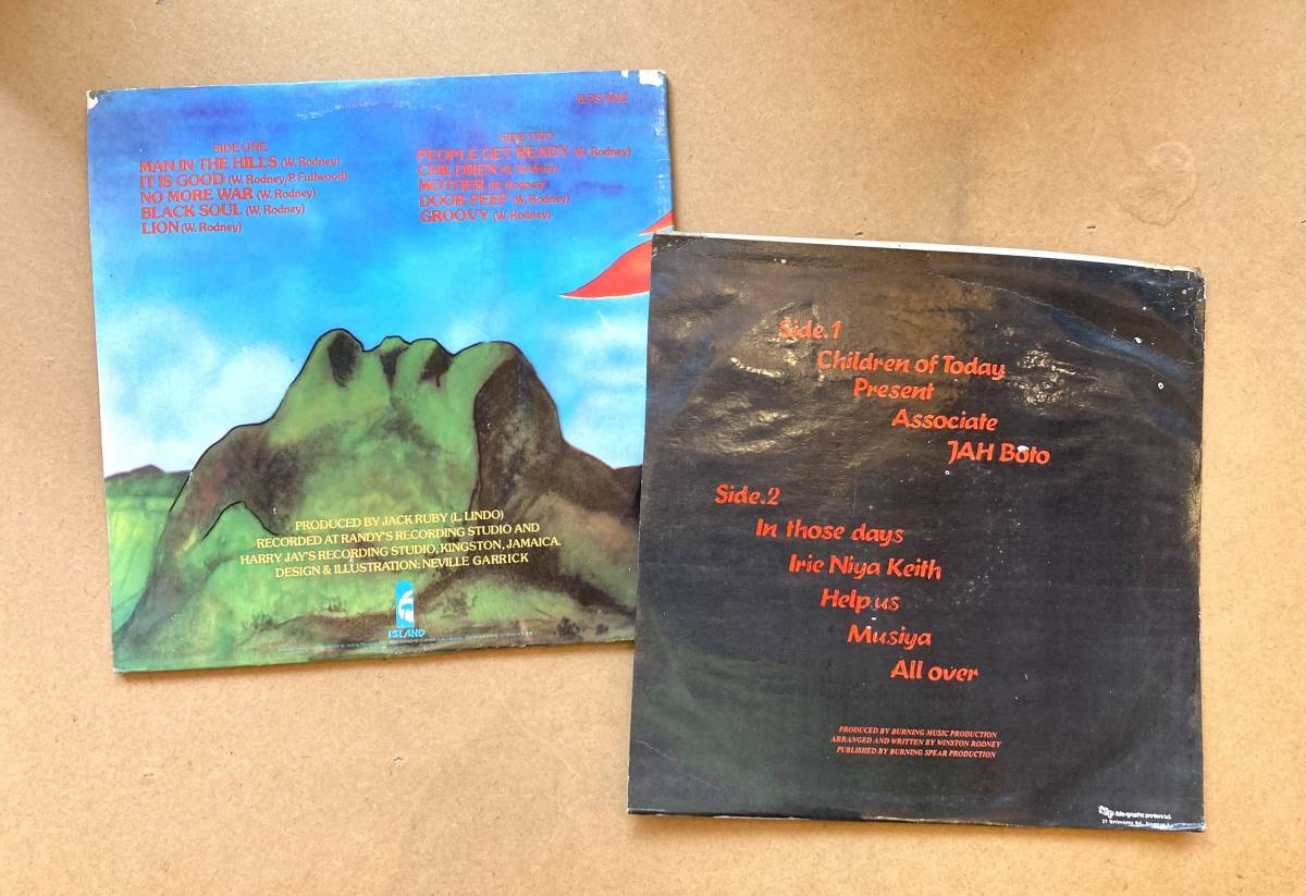 ■※JKT不良■Burning Spear(バーニング・スピア) LP2枚セット! Living Dub Volume 1/Man In The Hills■Roots Reggae Dub レゲエ