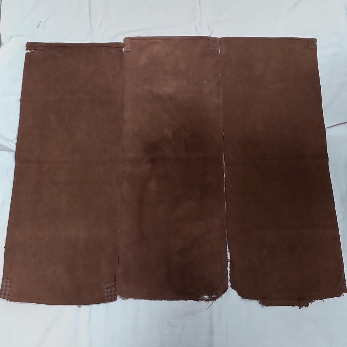 時代布】酒袋 木綿 3枚 約77cm 生地 古布 古裂 商品レトロ アンティーク