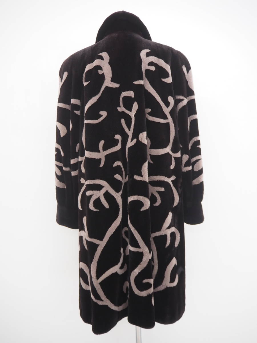 □Guy Laroche□シェアードミンク□ロングコート□着丈100cm□レア 