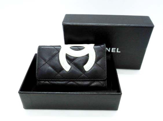 □【CHANEL】シャネル ココマーク マトラッセ カンボンライン 6連 キー