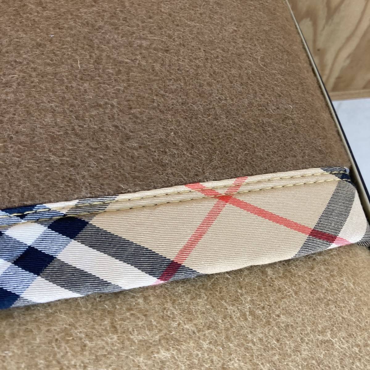10-171]【未使用】Burberry バーバリー 純毛毛布 ウール100% 140×200cm 