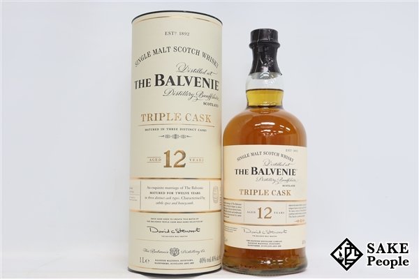 ◇注目! ザ・バルヴェニー 12年 シングルモルト トリプルカスク 1000ml 40％ 箱 スコッチ