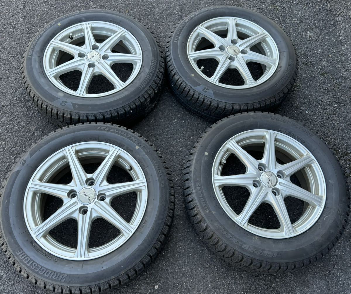 バリ山】ブリヂストン アイスパートナー2 18年製 175/65R15 アクア