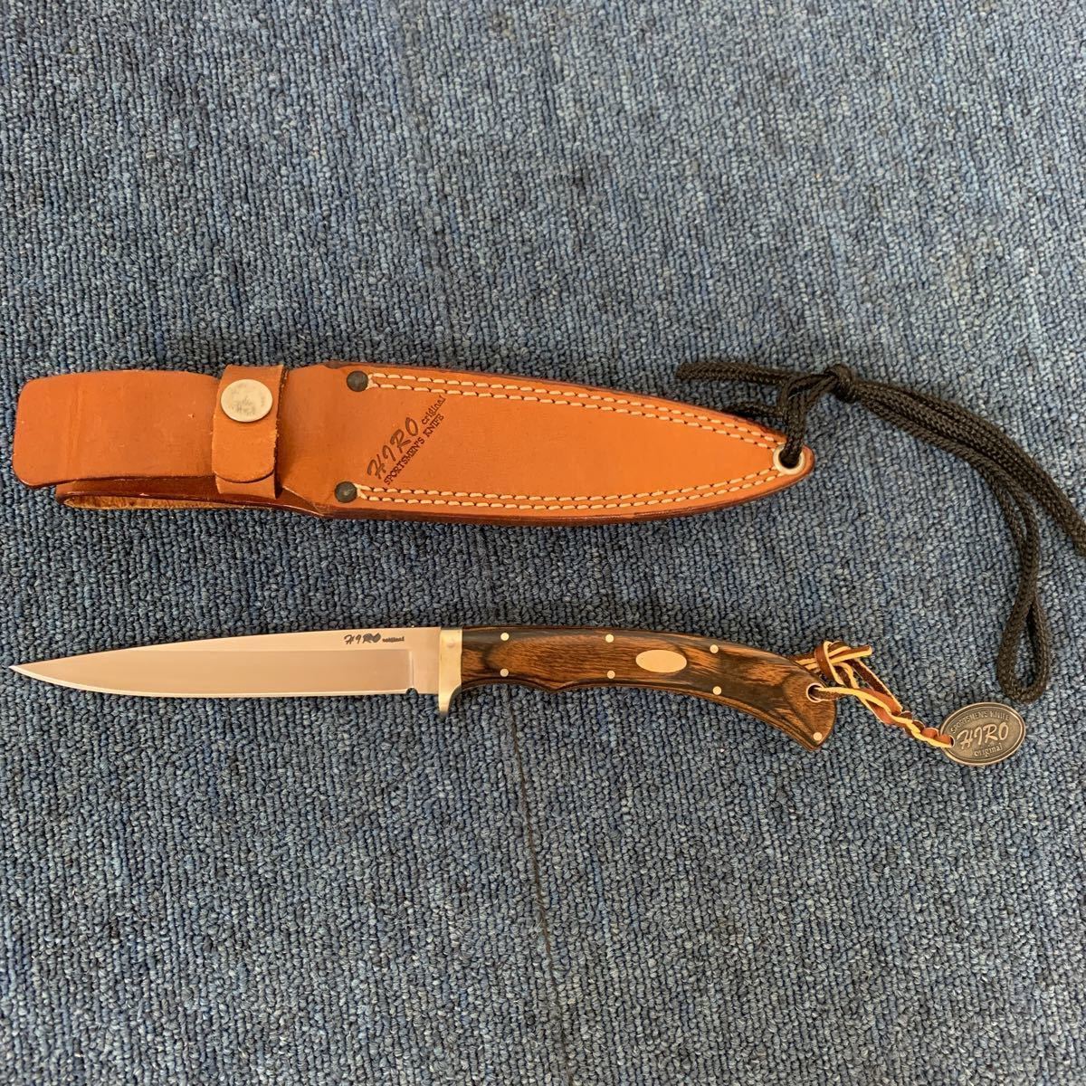 「 HIRO original KNIFE 」SPORTSMEN'S knifeサバイバルナイフ シースナイフ HIRO ナイフ ヒロ キャンプ アウトドア ケース付き