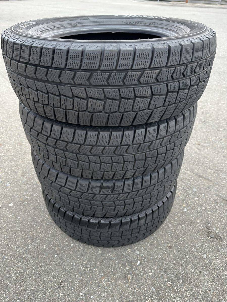 85 DUNLOP WINTER MAXX WM02 中古冬タイヤ4本セットスタッドレス 195/65R15 91Q 2021年　