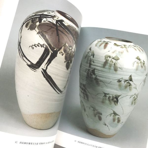 希少図録本人間国宝田村耕一回顧展作品集写真集益子焼鉄絵鉄釉染付白磁