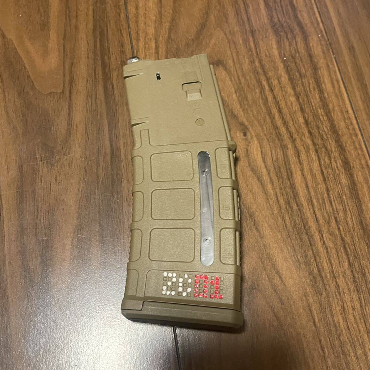 実物PMAG窓ありTAN色PTW用マガジン(magpul geissele systema トレポン aimpoint noveske mws ghk vfc）NO1