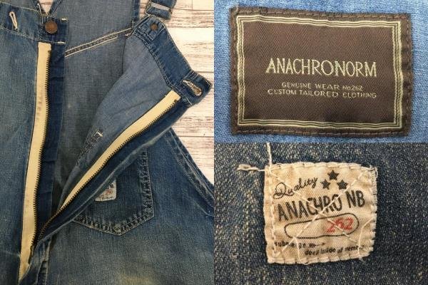 ワ*ン様 ANACHRONORM アナクロノーム デニムオーバーオール