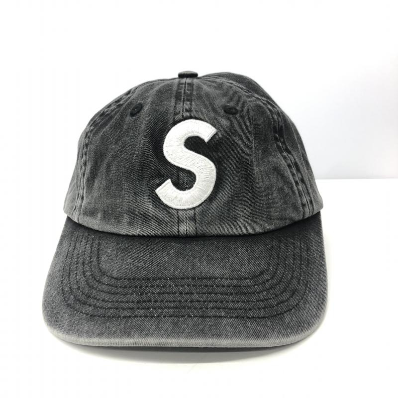 【中古】SUPREME 22AW Pigment Print S Logo 6-Panel キャップ　シュプリーム　黒[240066128532]
