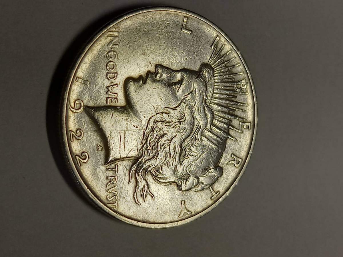 銀貨 アメリカンイーグル ピースダラー 1＄ ミントマーク【（D