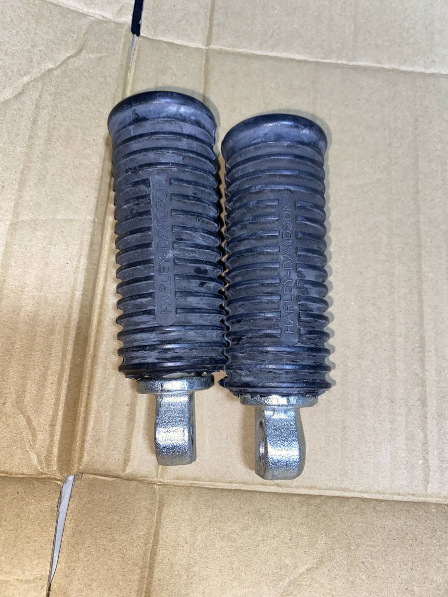 ハーレー　純正オプション ラージクッションステップ　タンデムステップ ペグ スポーツスター　XL883 XL1200 ダイナ　ソフテイル　綺麗