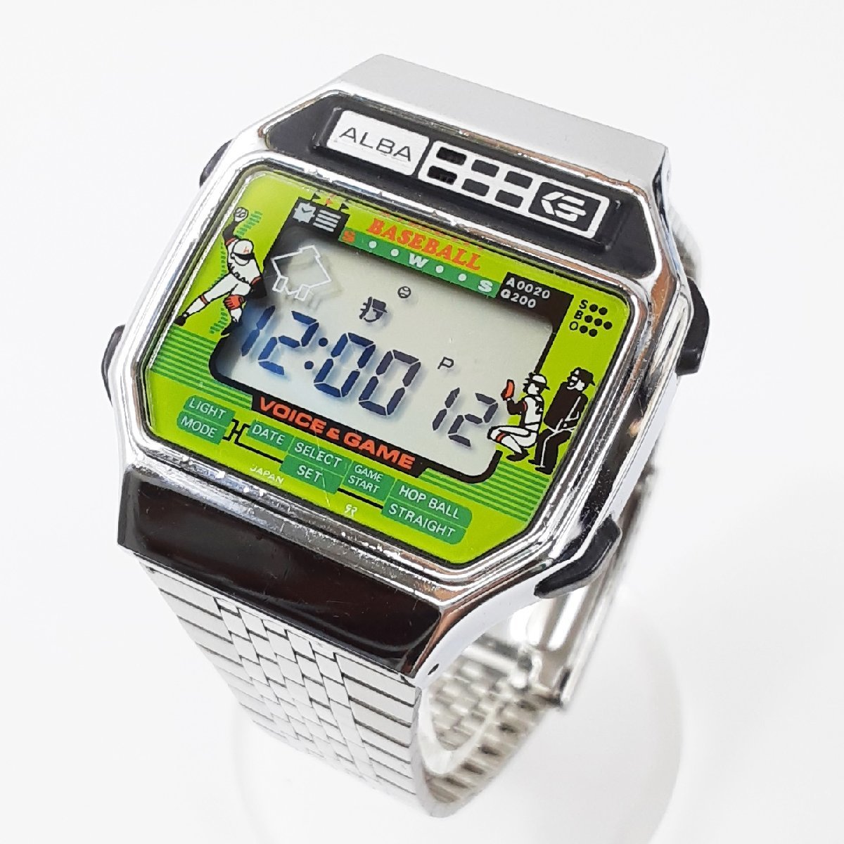SEIKO ALBA セイコー アルバ Y822-4000 野球ゲーム 時計 腕時計 稼働 