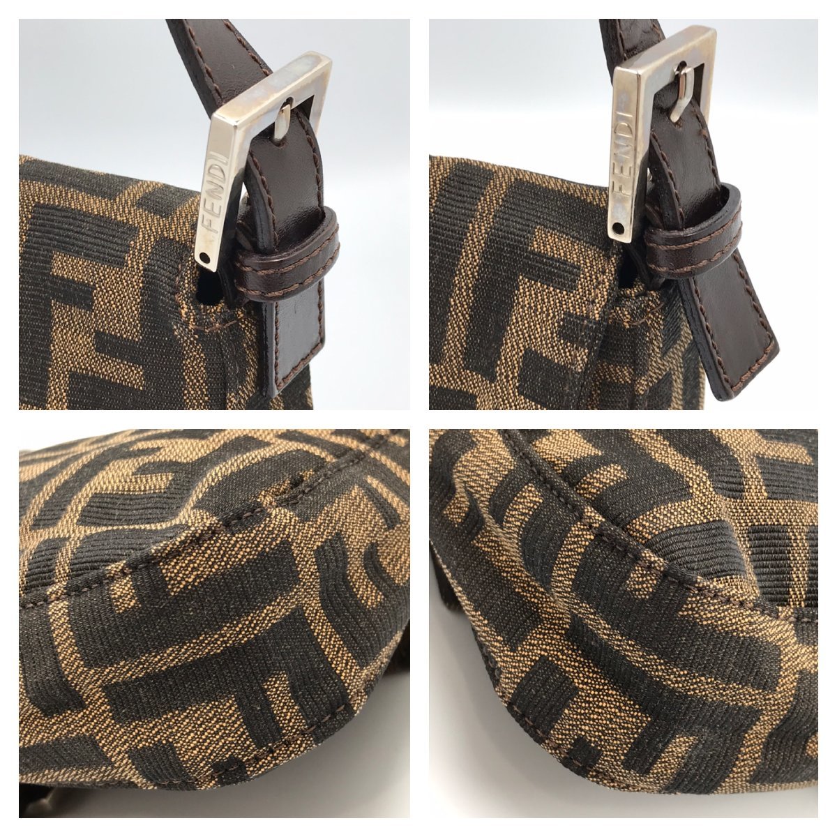 FENDI フェンディ マンマバケット ワンショルダーバッグ ズッカ柄 ミニ 