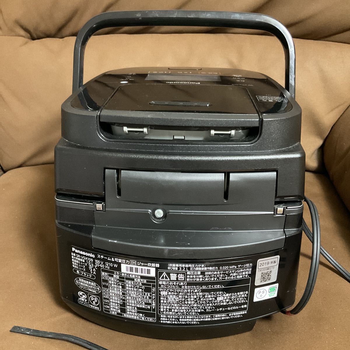 パナソニックスチーム可変圧力IHじゃー炊飯器ジャンク品