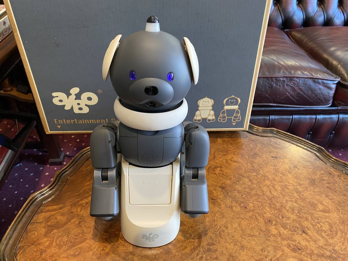 ジャンク 】 SONY AIBO 初期型 ERS-312 アイボ マカロン ブラック 定価