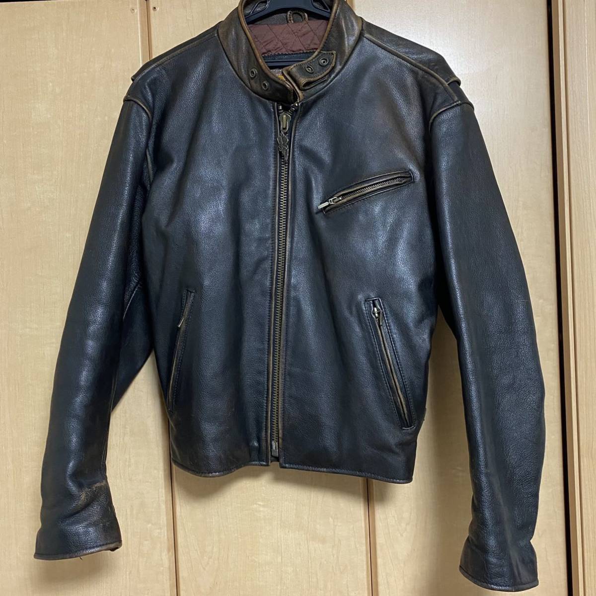 ☆Lサイズ ハーレーダビッドソン 90年代？ レザー ジャケット ブラウン