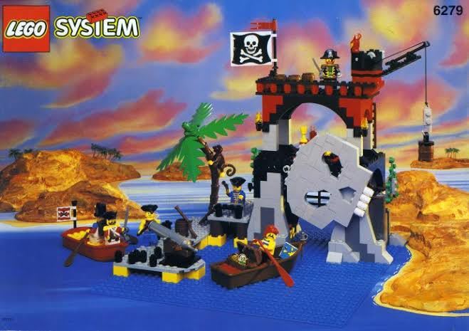 状態良好】LEGO レゴ 6279 ガイコツの島 説明書つき 箱無し 欠品無し 