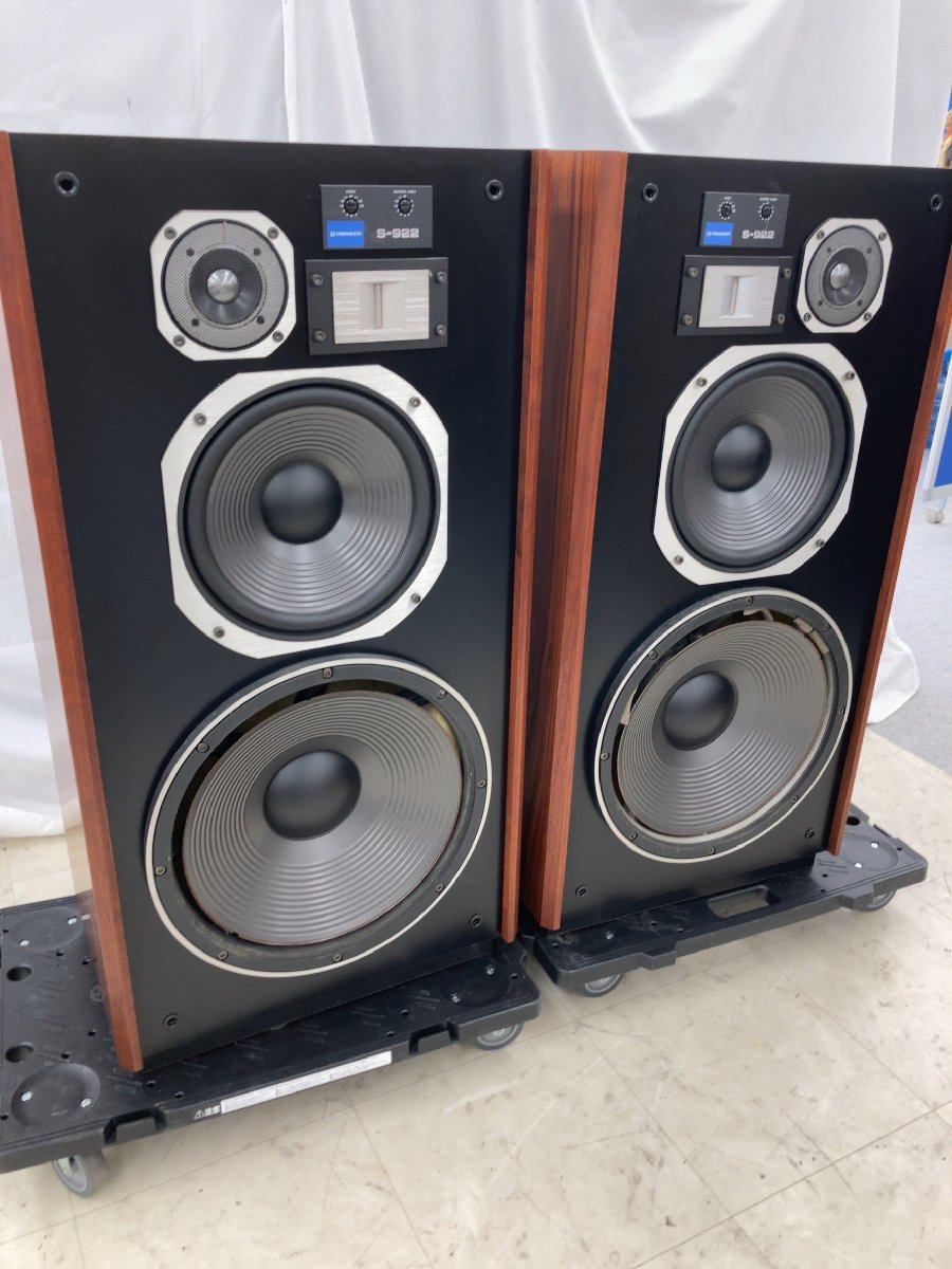 T3678＊【中古】【2個口】Pioneer パイオニア S-922 ペアスピーカー
