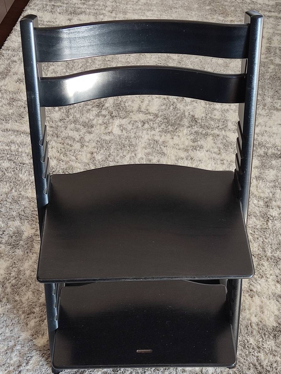 希少 黒 ブラック STOKKE TRIPP TRAPP ストッケ トリップ トラップ 