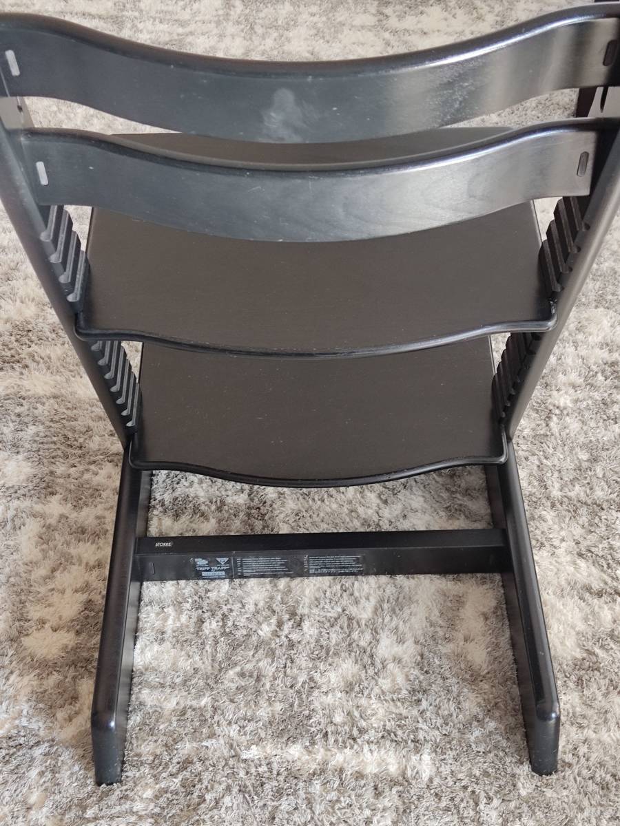 希少 黒 ブラック STOKKE TRIPP TRAPP ストッケ トリップ トラップ 