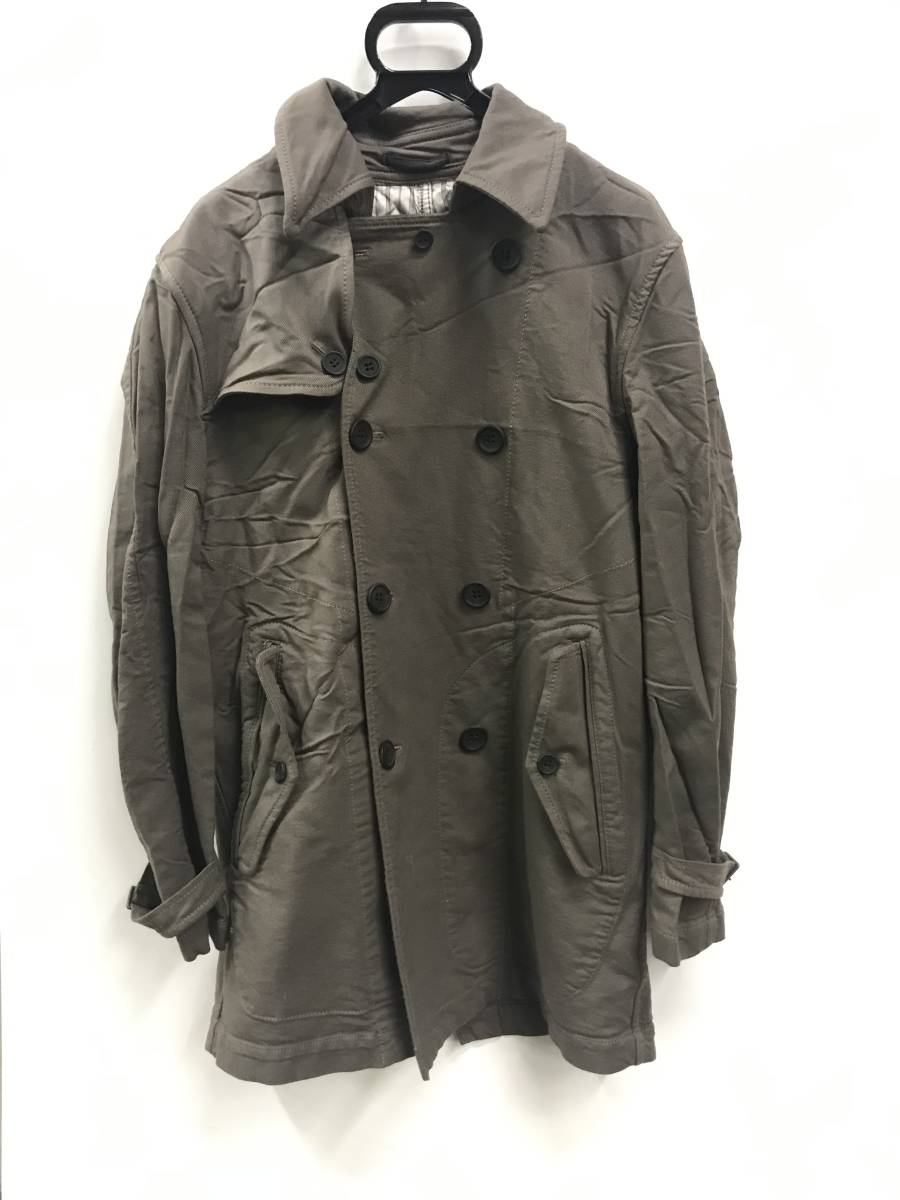 4☆当時物 COMME des GARCONS HOMME トレンチコート 茶系 ポリエステル
