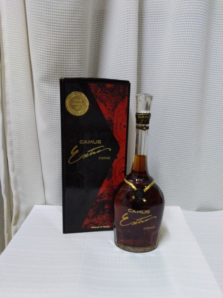 新品未開栓コニャック【CAMUS Extra】古酒ロングネック コニャック