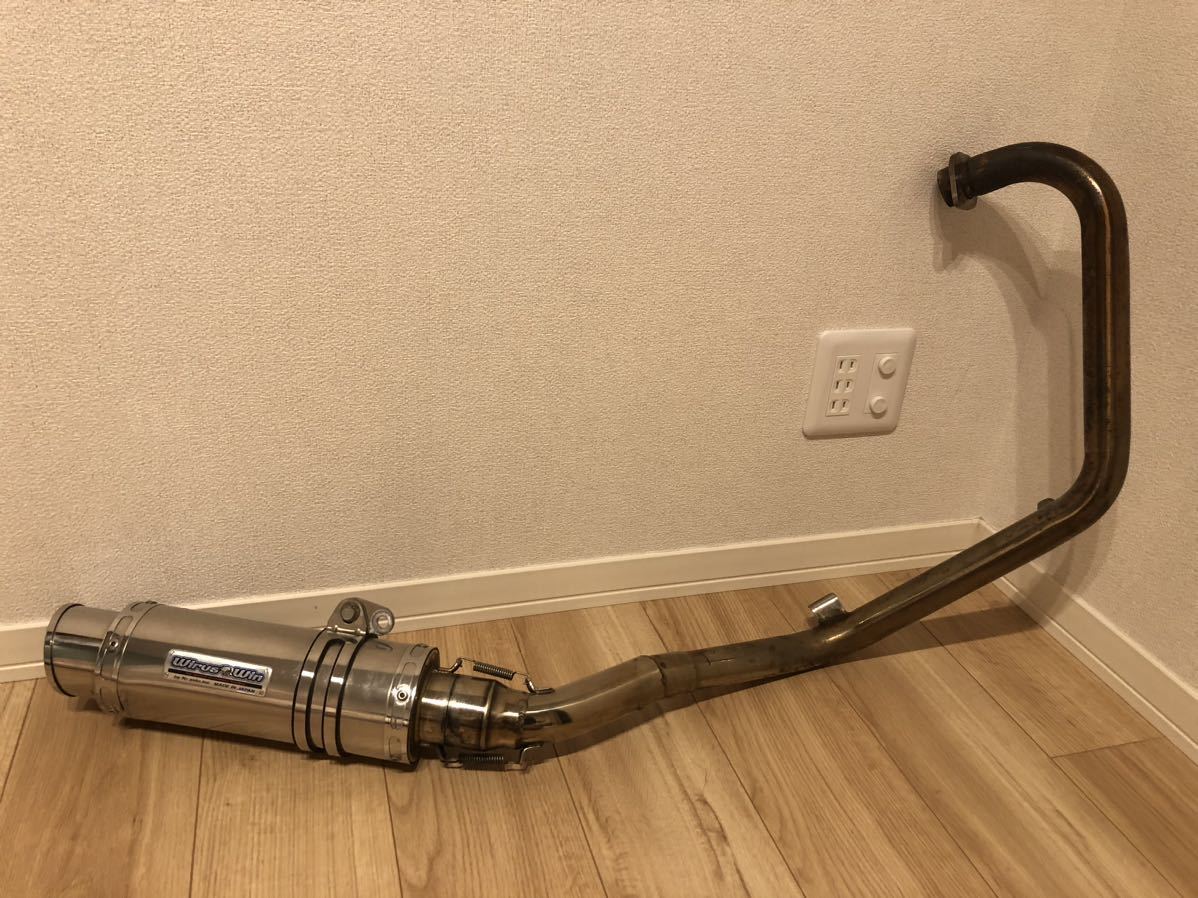 ジクサー150用　Wirus Winするフルエキマフラー