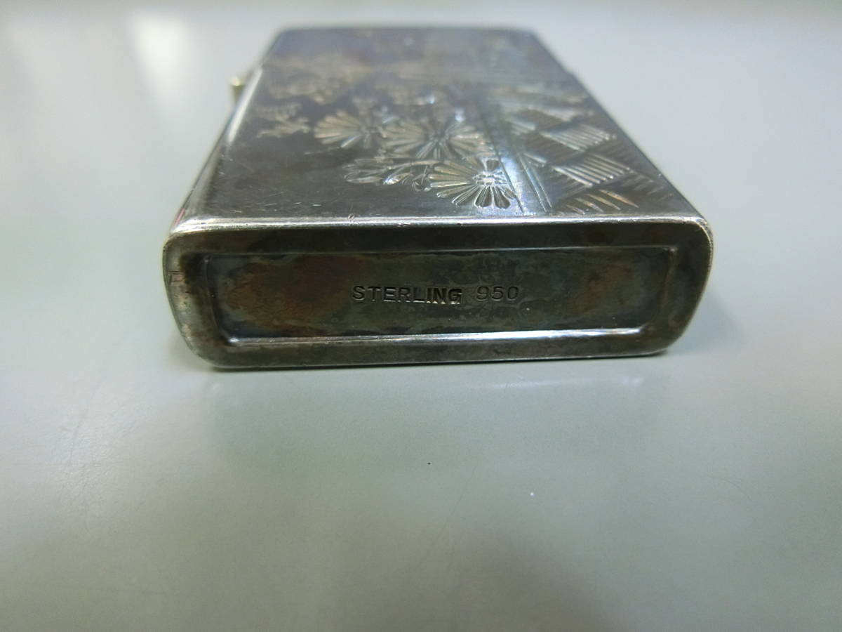 銀製950刻印入り ランプ 未使用美品 日本製 （フレンチアンティーク 
