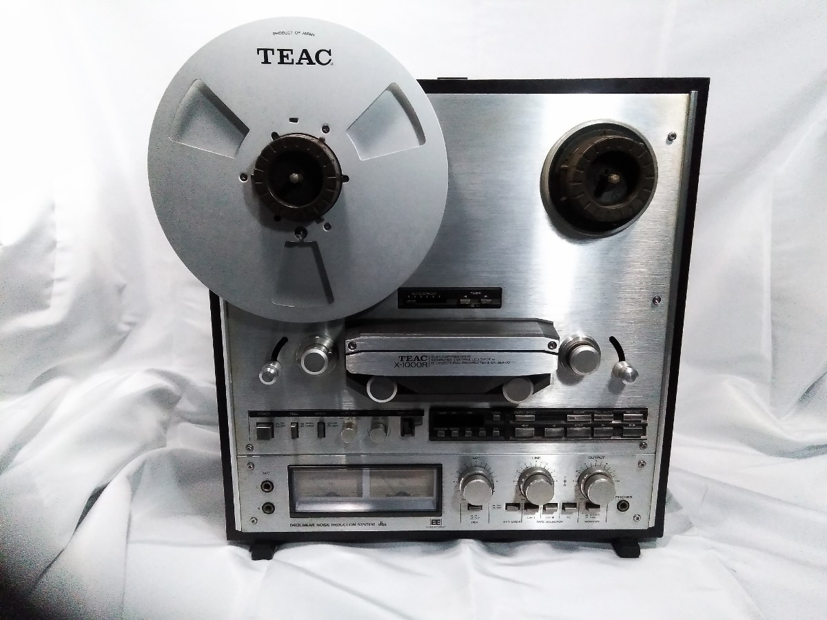 TEAC X-1000R リール・カバー・クランパ付き 通電確認のみの現状お渡し